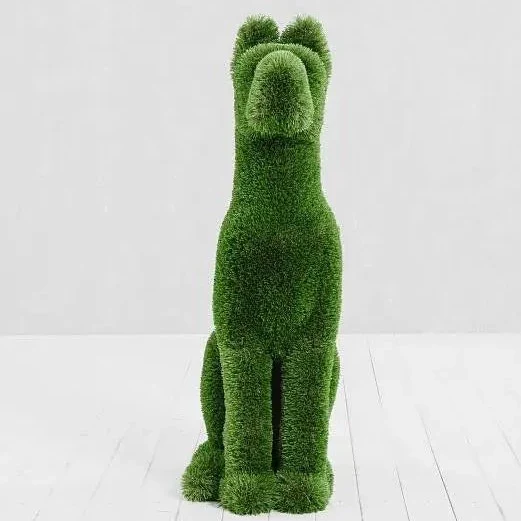 Outdoor Artificial Grass Animals - Sitting Dog
