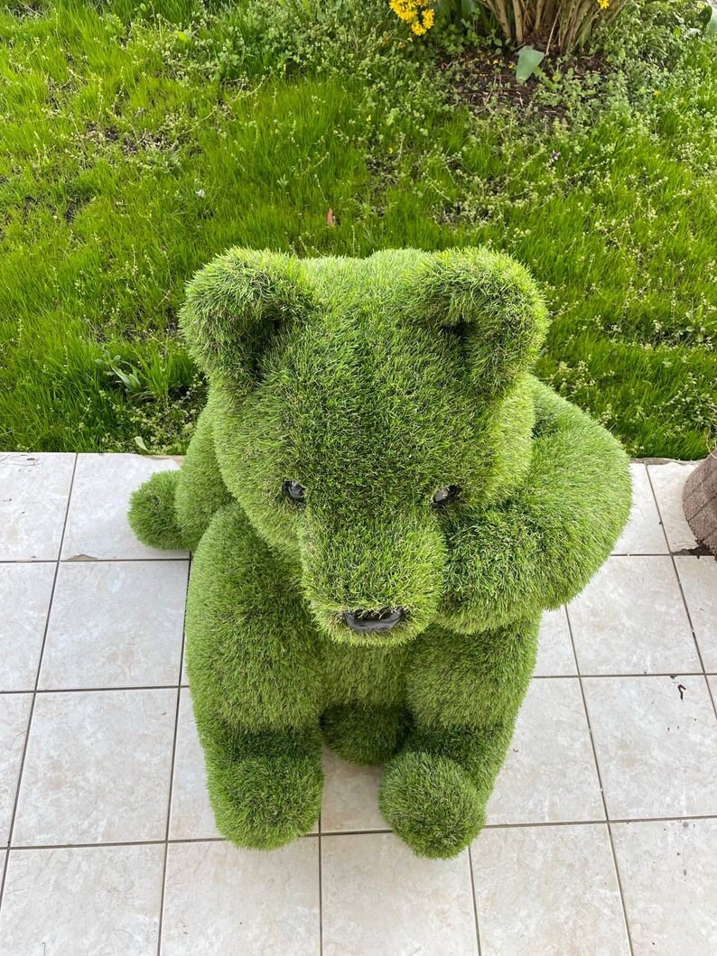 Outdoor Artificial Grass Animals -  Teddy bear