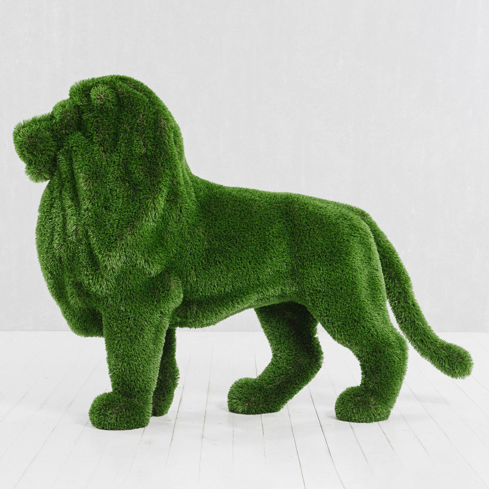 Outdoor Artificial Turf Animals -Lion - Standing