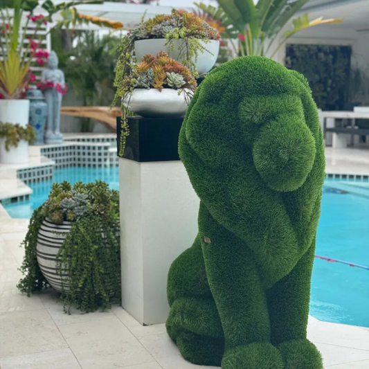 Outdoor Artificial Turf Animals - Seating Lion